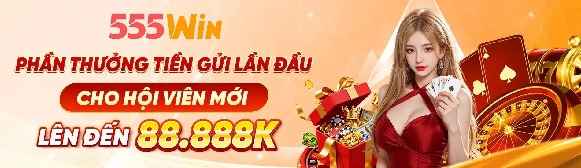 Banner 555Win về trải nghiệm và chuyên mục